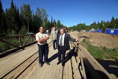 Реконструкция моста автодороги Вуктыл-Подчерье продолжается