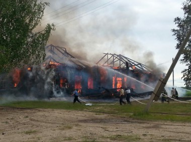 Пожар в селе Дутово